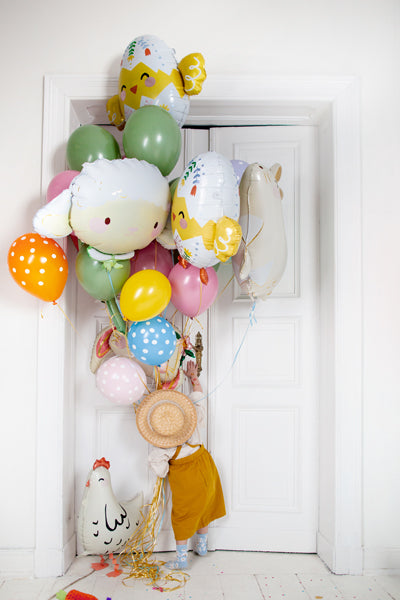 Folija balons Chick, 78.5x64.5cm, dažādas krāsas (Foil balloon Chick, mix)