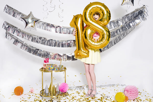 Folija balons Cipars ''1'', 86cm, zelts (Foil Balloon Number '', gold)
