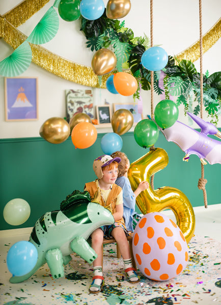 Folija balons Cipars ''5'', 86cm, zelts (Foil Balloon Number '', gold)