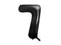Folija balons Cipars ''7'', 86cm, melns (Foil Balloon Number '', black)