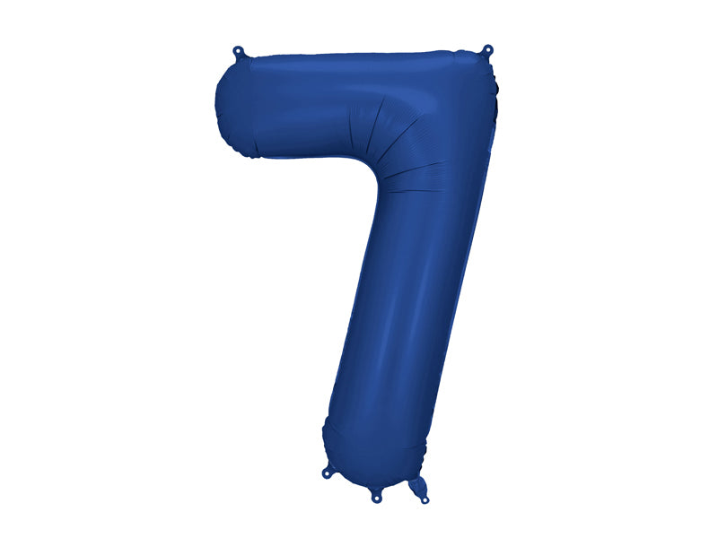 Folija balons Cipars '7', 86cm, tumši zils (Foil Balloon Number '7', navy)