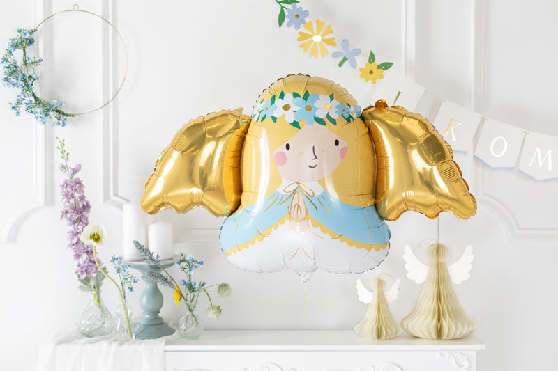 Folija balons Angel,103x58 cm, dažādas krāsas (Foil balloon Angel, mix)