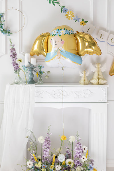Folija balons Angel,103x58 cm, dažādas krāsas (Foil balloon Angel, mix)