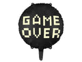 Folija balons Gamer over, 45 cm, melns (Foil balloon Gamer over, black)