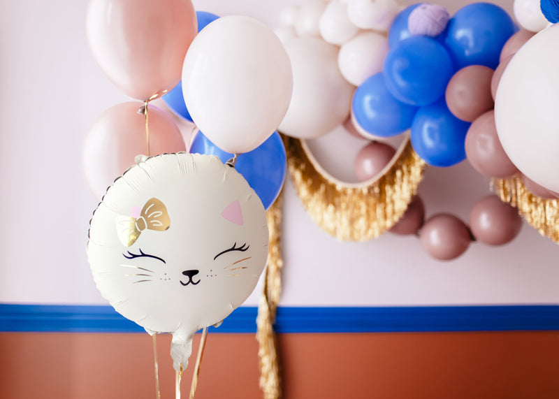 Folija balons Kaķis, 45 cm, dažādas krāsas (Foil balloon Cat, mix)
