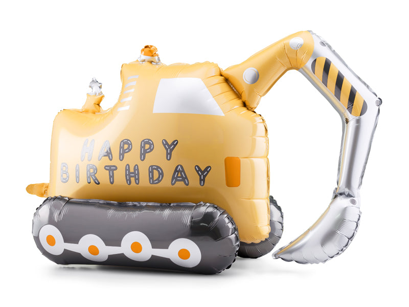 Folija balons Excavator, 76.5x49 cm, dažādas krāsas (Foil balloon Excavator, mix)