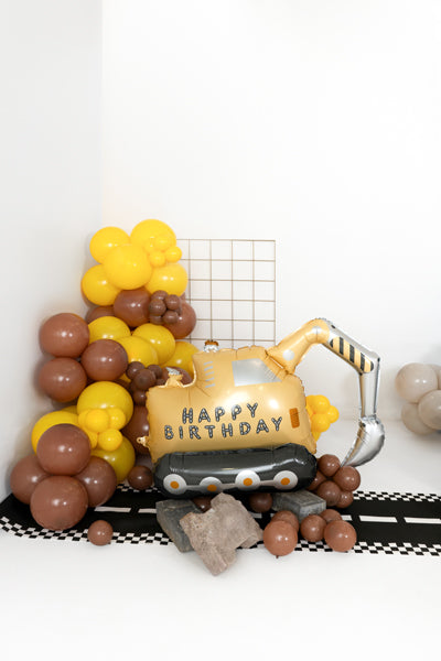 Folija balons Excavator, 76.5x49 cm, dažādas krāsas (Foil balloon Excavator, mix)