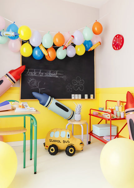Stāvošs folija balons Bus, 36x66 cm (Standing foil balloon Bus)