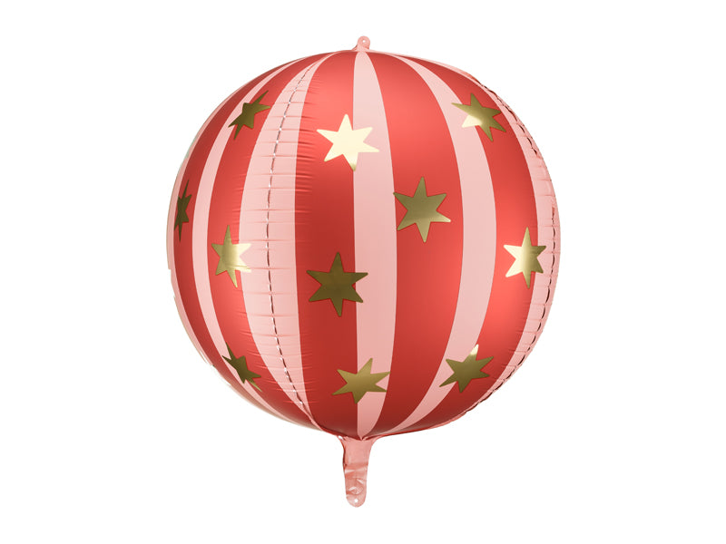 Folija balons Starry Bumba, 75 cm, sarkans (Foil balloon Starry ball, red)
