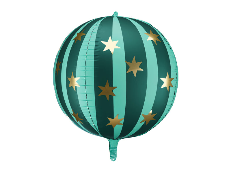 Folija balons Starry Bumba, 75 cm, zaļš (Foil balloon Starry ball, green)