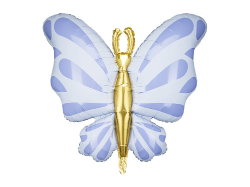 Folija balons Butterfly, 69x69 cm, zils (Foil Balloon Butterfly, blue)