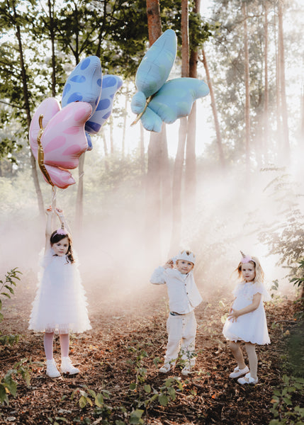 Folija balons Butterfly, 69x69 cm, mint (Foil Balloon Butterfly, mint)