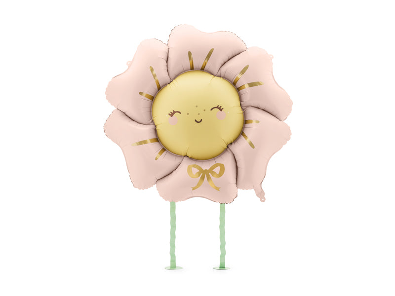 Folija balons Flower, 104x104 cm, blush rozā (Foil balloon Flower, blush pink)