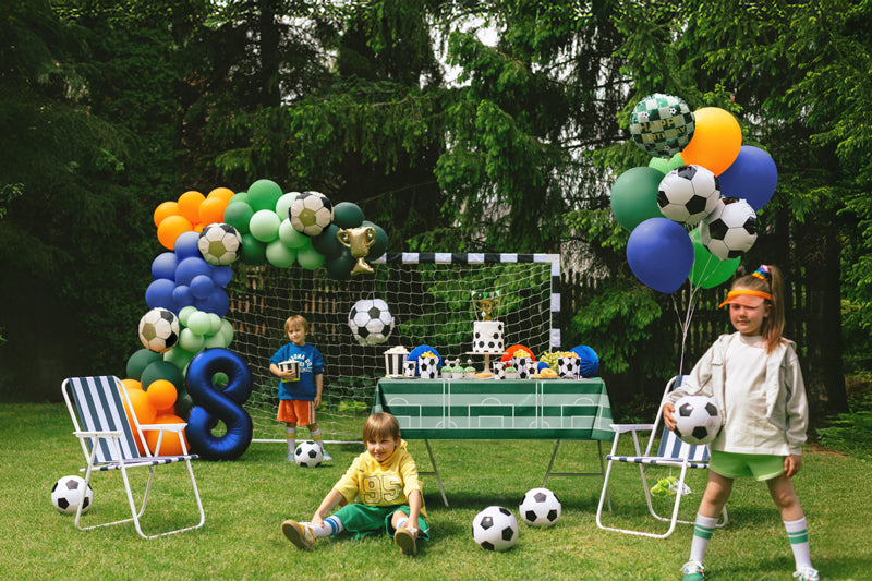Folija balons Futbola bumba, 35x35 cm, dažādas krāsas (Foil Balloon Soccer Ball, mix)