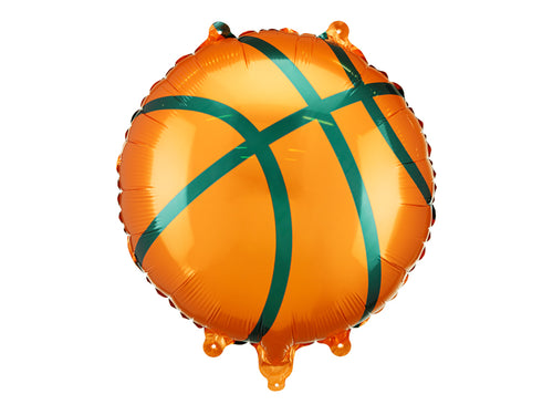 Folija balons Basketbols, 35x35 cm, dažādas krāsas (Foil Balloon Basketball, mix)