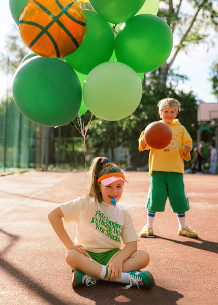 Folija balons Basketbols, 35x35 cm, dažādas krāsas (Foil Balloon Basketball, mix)