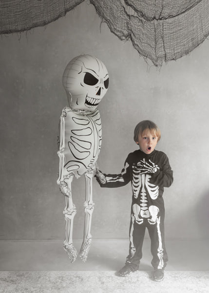 Folija balons Skeleton XXL, 46x129 cm, dažādas krāsas (Foil Balloon Skeleton XXL, mix)