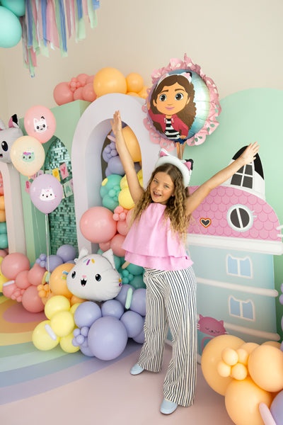 Gabby's Dollhouse Folija balons with Ruffle, 52x52 cm, dažādas krāsas (Gabby's Dollhouse Foil Balloon with Ruffle, mix)