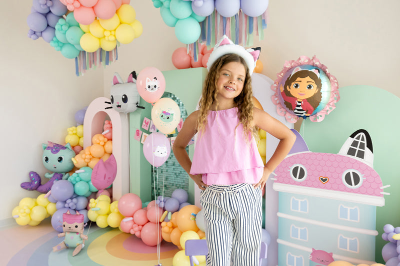 Gabby's Dollhouse Folija balons with Ruffle, 52x52 cm, dažādas krāsas (Gabby's Dollhouse Foil Balloon with Ruffle, mix)