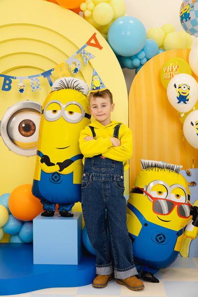 Folija balons Minion Tim, 40x100 cm, dažādas krāsas (Foil balloon Minion Tim, mix)