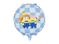 Folija balons Apaļš Minions, 35x35 cm, dažādas krāsas (Foil balloon round Minions, mix)