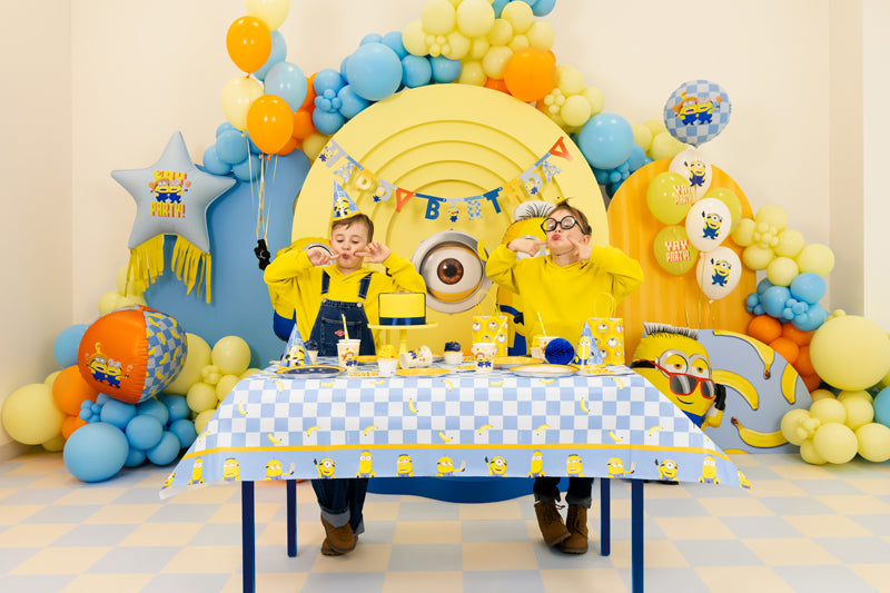 Folija balons Apaļš Minions, 35x35 cm, dažādas krāsas (Foil balloon round Minions, mix)