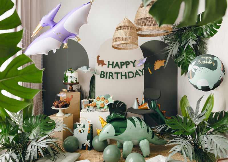 Folija balons Disc Brontosaurus, 35x35 cm, dažādas krāsas (Foil Balloon Disc Brontosaurus, mix)