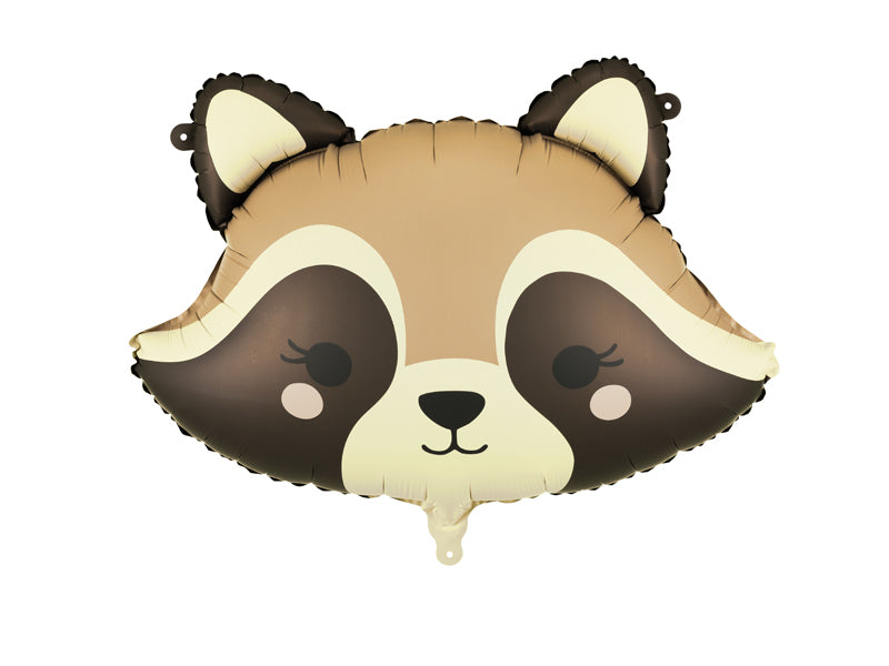 Folija balons Jenots, 59x39 cm, dažādas krāsas (Foil balloon Raccoon, mix)