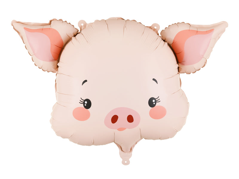 Folija balons Cūka, 61x36 cm, dažādas krāsas (Foil balloon Pig, mix)