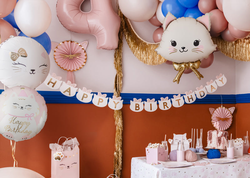 Folija balons Kaķis, 50x60 cm, dažādas krāsas (Foil balloon Cat, mix)