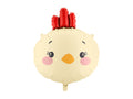 Folija balons Chicken, 51x59 cm, dažādas krāsas (Foil balloon Chicken, mix)