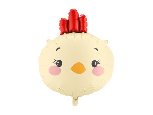 Folija balons Chicken, 51x59 cm, dažādas krāsas (Foil balloon Chicken, mix)