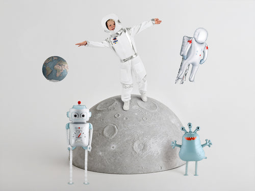 Folija balons Astronaut, 45x81 cm, dažādas krāsas (Foil balloon Astronaut, mix)
