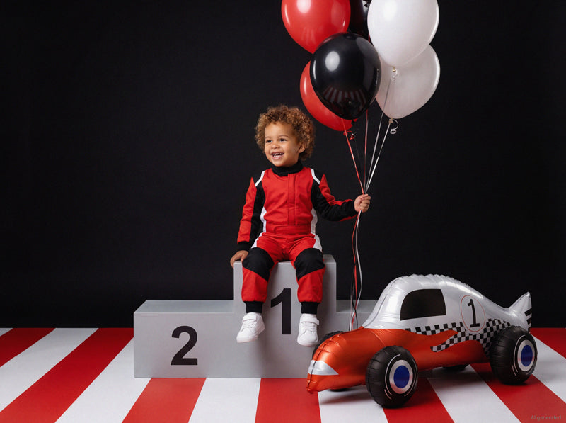 Folija balons Sacīkšu auto, 90x34 cm, dažādas krāsas (Foil balloon Racing Car, mix)