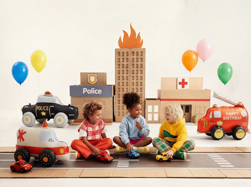 Stāvošs folija balons Ambulance, 68x48 cm, dažādas krāsas (Standing foil balloon Ambulance, mix)