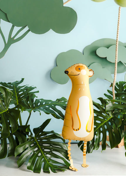 Stāvošs folija balons Meerkat, 28x70 cm, dažādas krāsas (Standing foil balloon Meerkat, mix)
