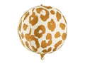 Folija balons Cheetah Spots Bumba, 75 cm, dažādas krāsas (Foil balloon Cheetah Spots Ball, mix)
