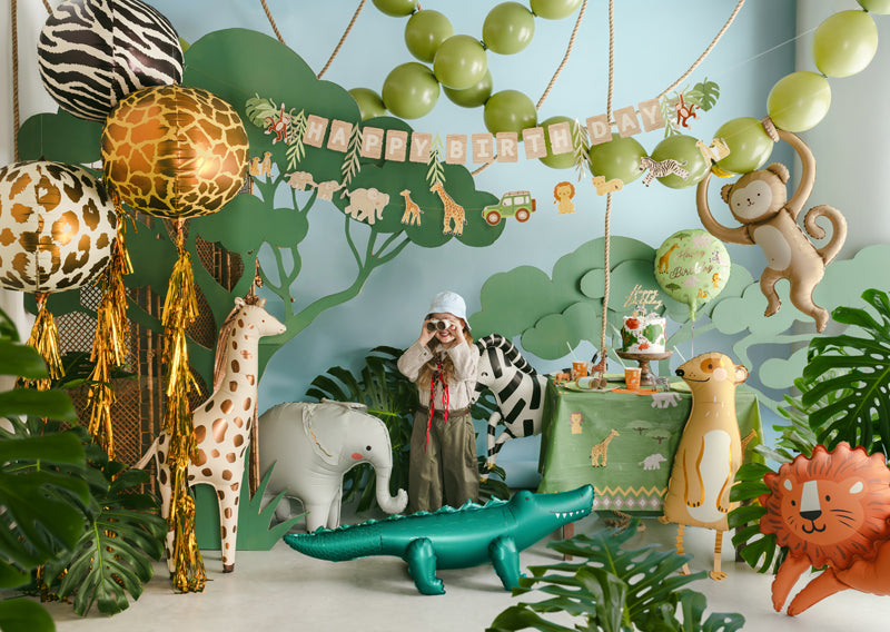 Folija balons Cheetah Spots Bumba, 75 cm, dažādas krāsas (Foil balloon Cheetah Spots Ball, mix)