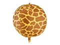 Folija balons Giraffe Spots Bumba, 75 cm, dažādas krāsas (Foil balloon Giraffe Spots Ball, mix)