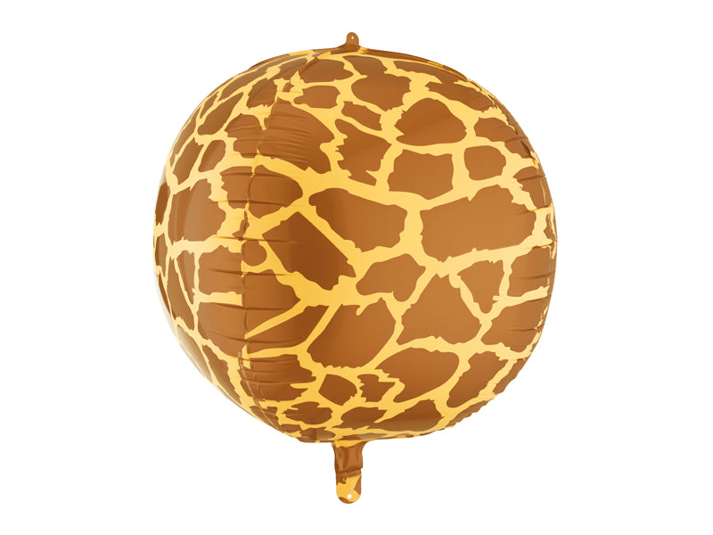 Folija balons Giraffe Spots Bumba, 75 cm, dažādas krāsas (Foil balloon Giraffe Spots Ball, mix)