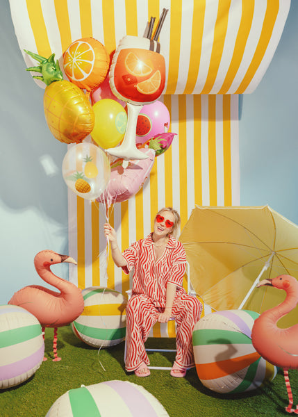 Folija balons Pineapple, 38x68 cm, yellow (Foil balloon Pineapple, yellow)