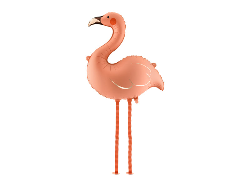 Folija balons Flamingo, 65x67 cm, coral (Foil balloon Flamingo, coral)