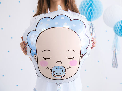 Folija balons Baby - Boy, 40x45cm, dažādas krāsas (Foil balloon Baby - Boy, mix)
