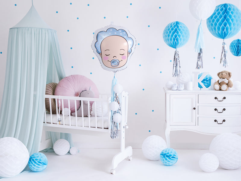 Folija balons Baby - Boy, 40x45cm, dažādas krāsas (Foil balloon Baby - Boy, mix)