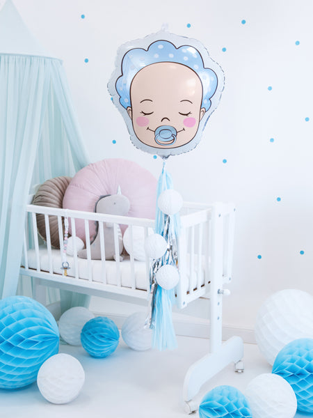 Folija balons Baby - Boy, 40x45cm, dažādas krāsas (Foil balloon Baby - Boy, mix)