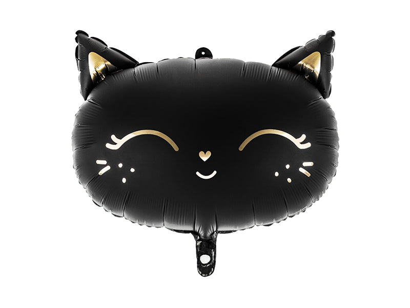 Folija balons Kaķis, 48x36cm, melns (Foil Balloon Cat, black)