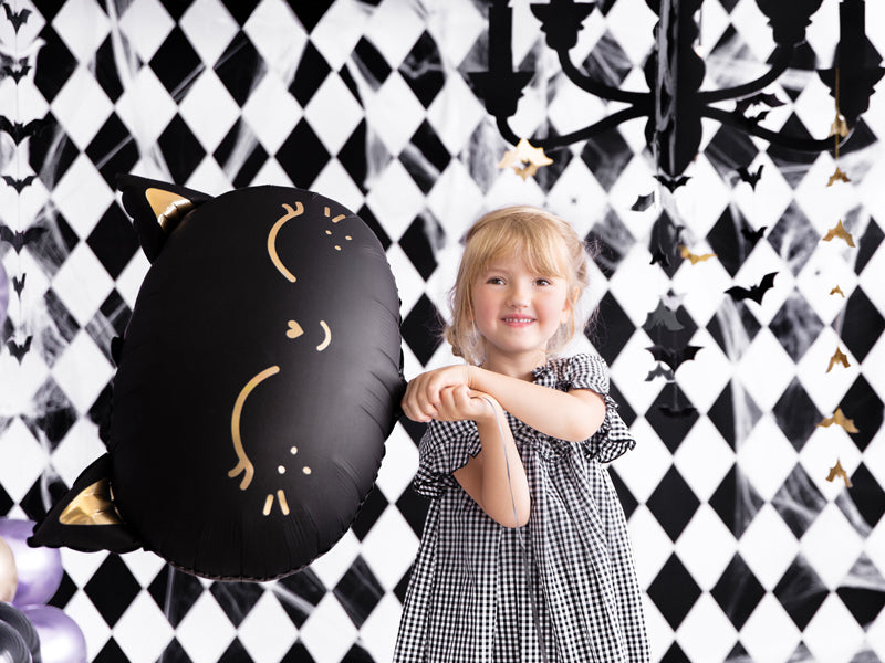 Folija balons Kaķis, 48x36cm, melns (Foil Balloon Cat, black)