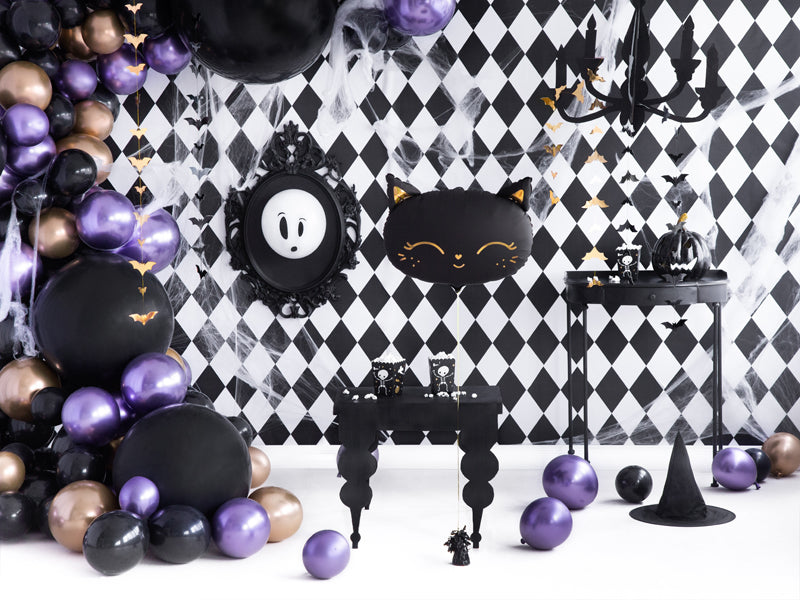 Folija balons Kaķis, 48x36cm, melns (Foil Balloon Cat, black)