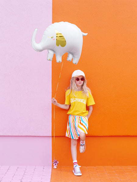 Folija balons Elephant, 83x58 cm, dažādas krāsas (Foil Balloon Elephant, mix)
