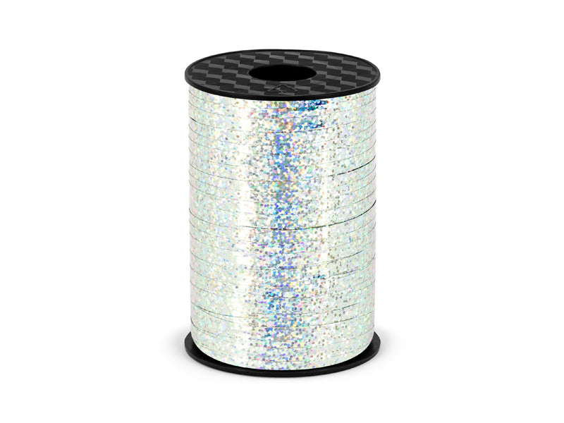 Plastmasas lente, sudrabs, 5mm/225m (Plastic ribbon, silver, 5mm/225m)